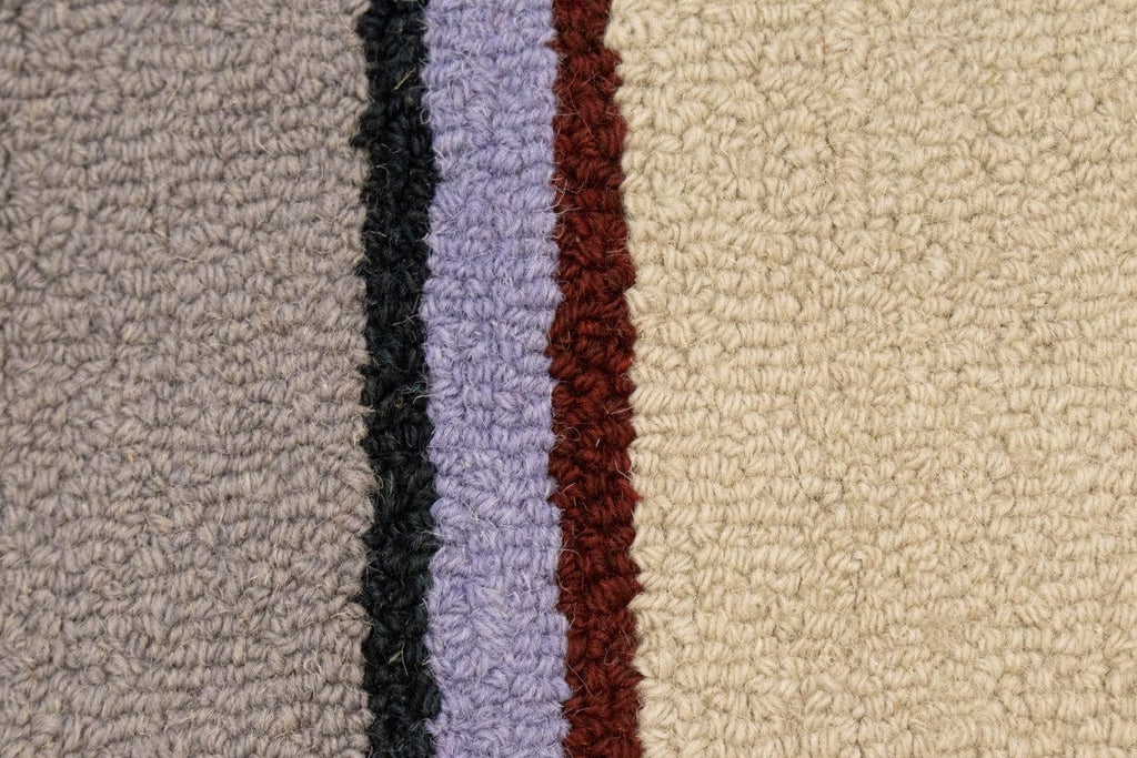 Multicolored Stripes 5X8 Hand-Tufted Modern Rug