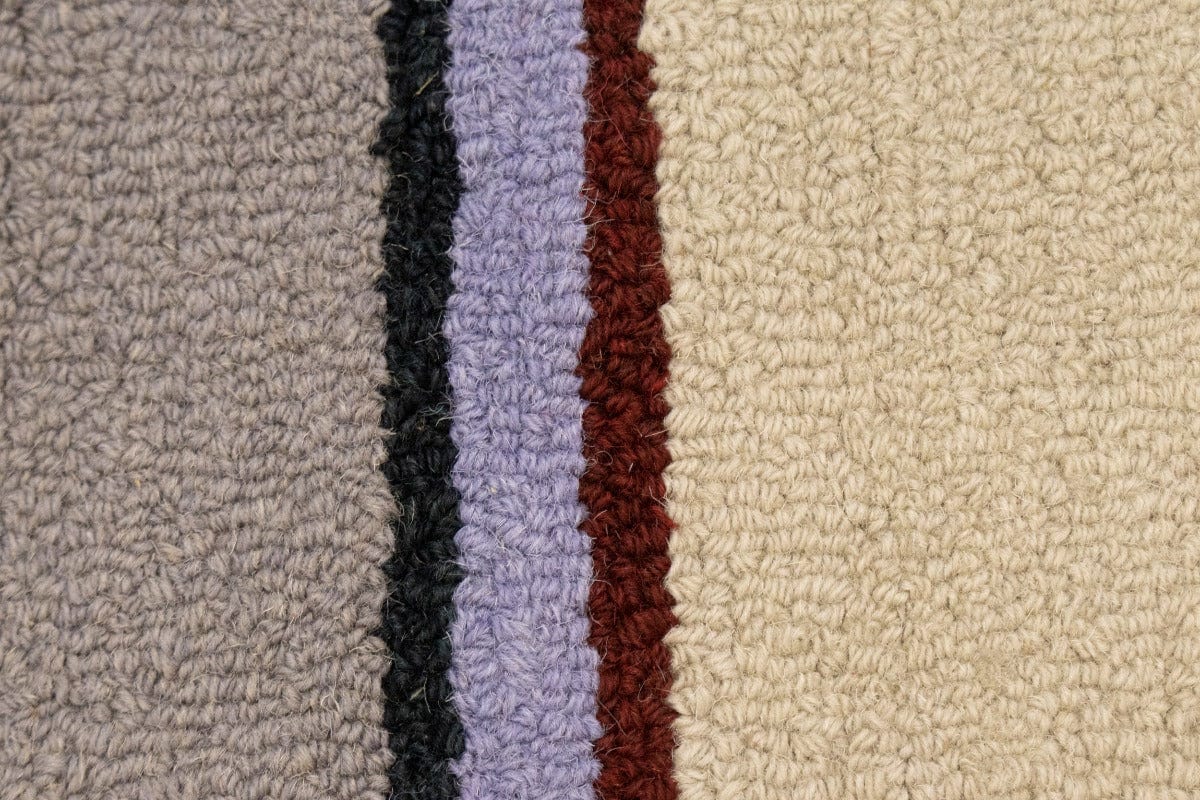 Multicolored Stripes 5X8 Hand-Tufted Modern Rug