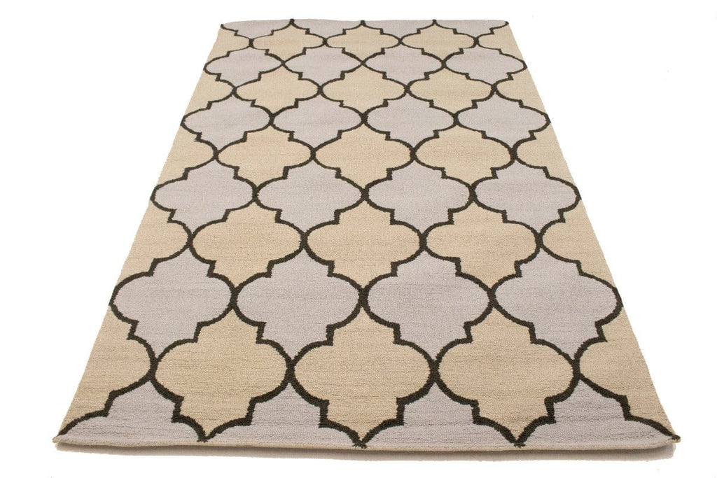 Multicolored Trellis 5X8 Hand-Tufted Modern Rug