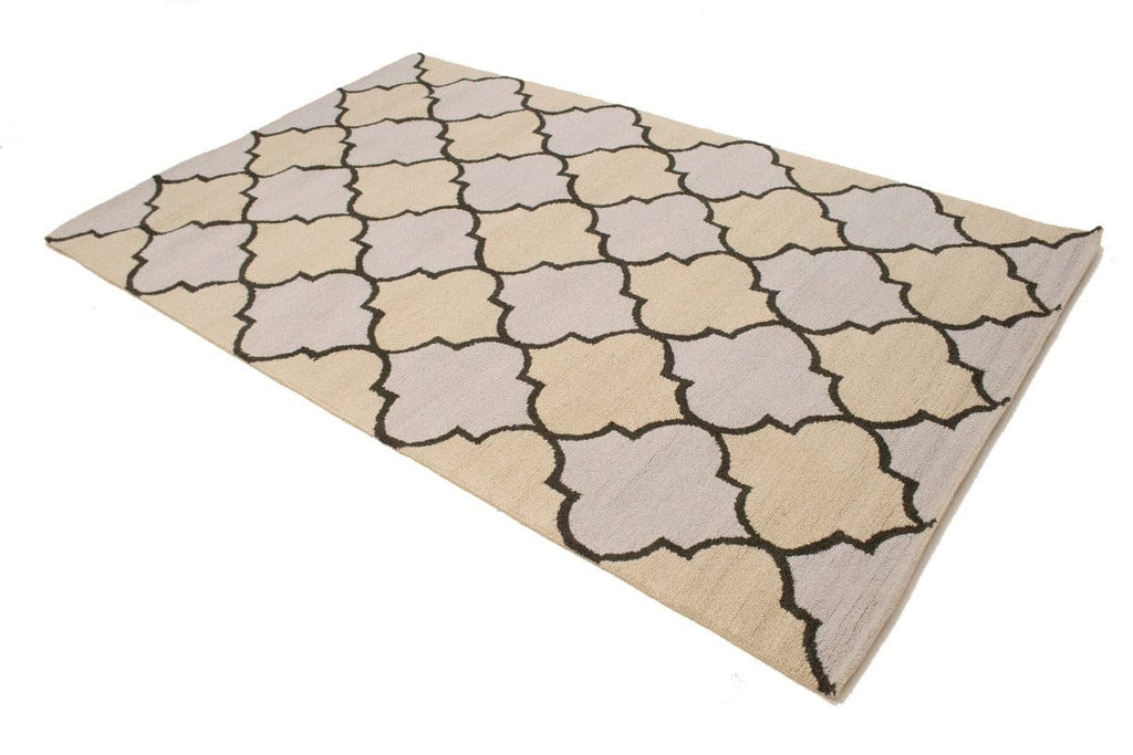 Multicolored Trellis 5X8 Hand-Tufted Modern Rug