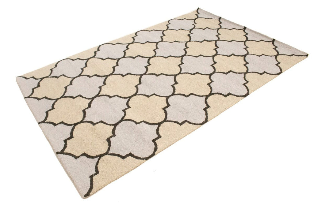 Multicolored Trellis 5X8 Hand-Tufted Modern Rug