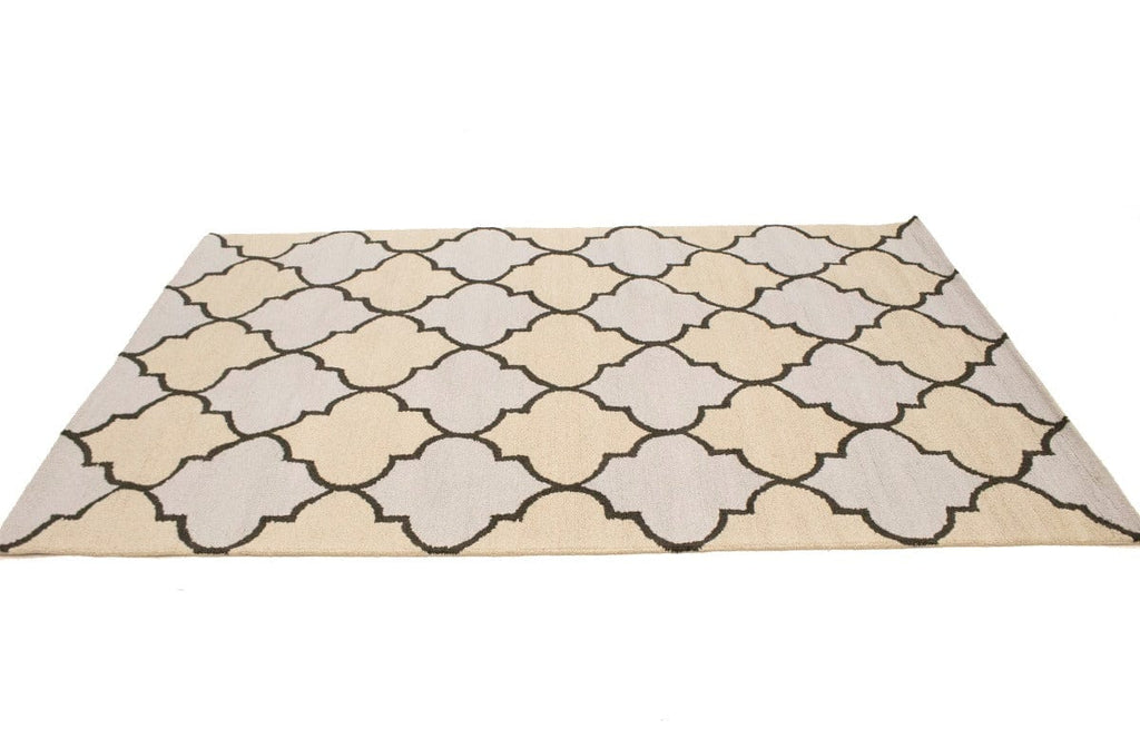 Multicolored Trellis 5X8 Hand-Tufted Modern Rug