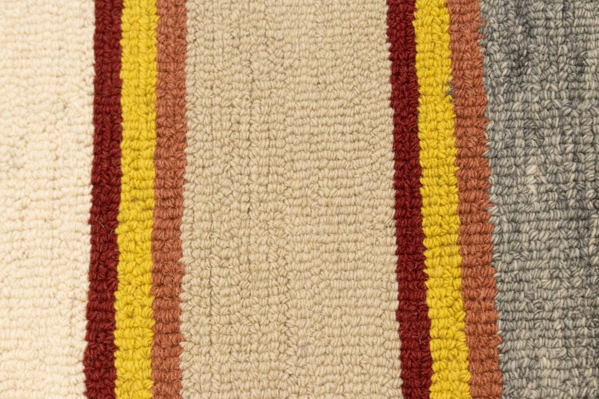 Multicolored Stripes 5X8 Hand-Tufted Modern Rug