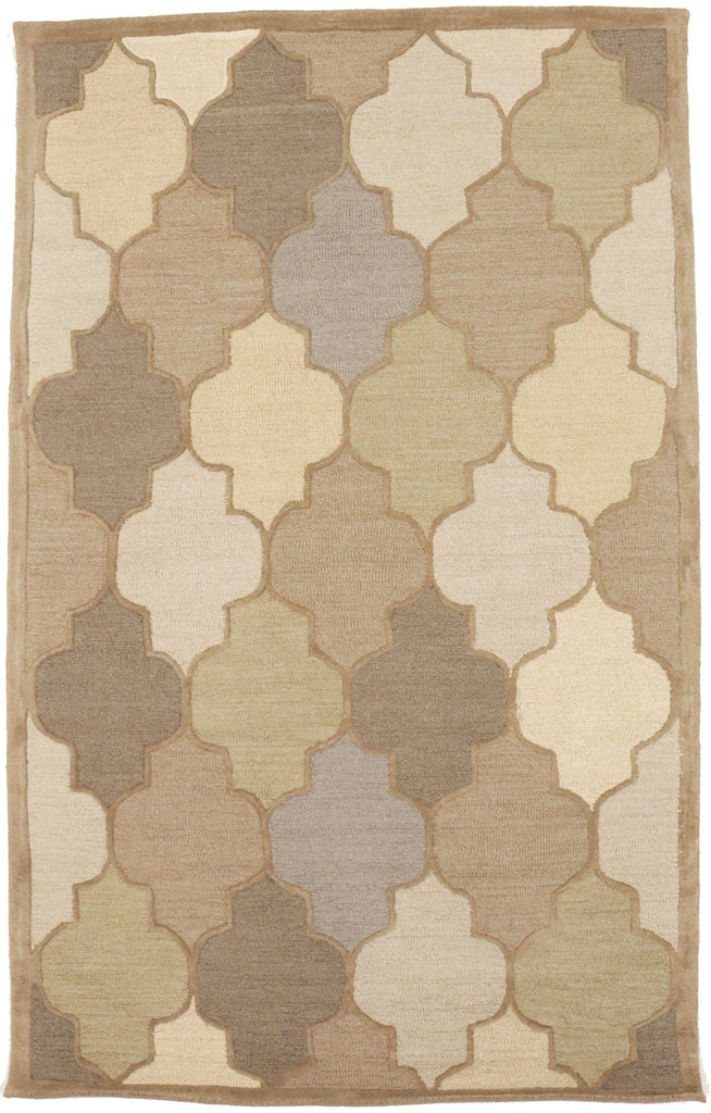 Multicolored Trellis 5X8 Hand-Tufted Modern Rug