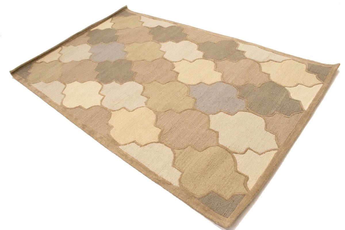 Multicolored Trellis 5X8 Hand-Tufted Modern Rug