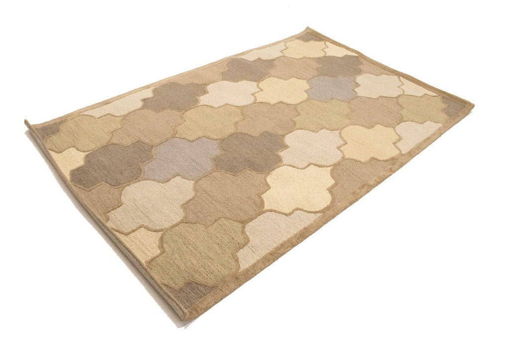 Multicolored Trellis 5X8 Hand-Tufted Modern Rug