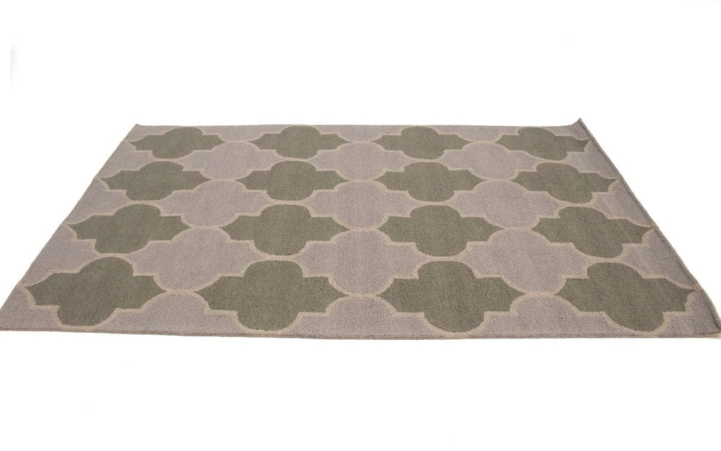 Multicolored Trellis 5X8 Hand-Tufted Modern Rug