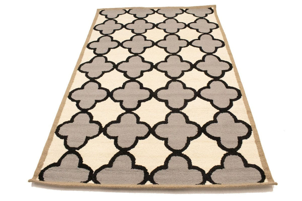 Multicolored Trellis 5X8 Hand-Tufted Modern Rug