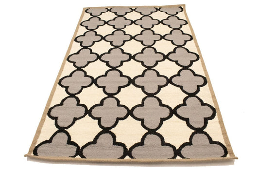 Multicolored Trellis 5X8 Hand-Tufted Modern Rug