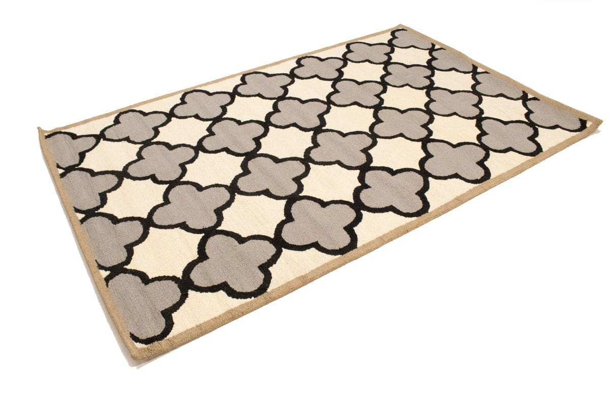 Multicolored Trellis 5X8 Hand-Tufted Modern Rug