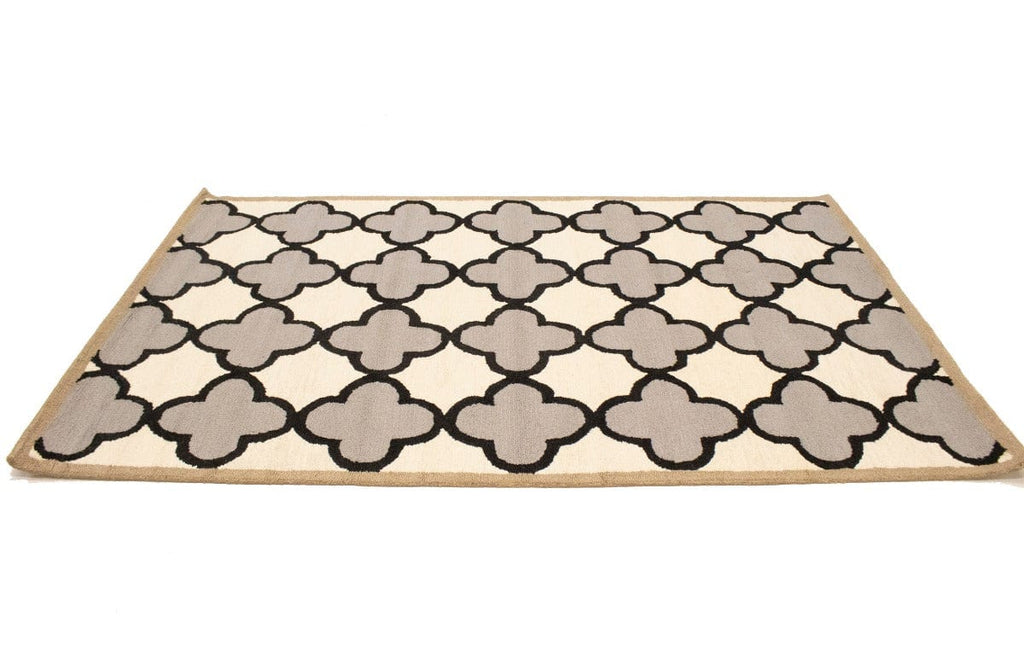 Multicolored Trellis 5X8 Hand-Tufted Modern Rug