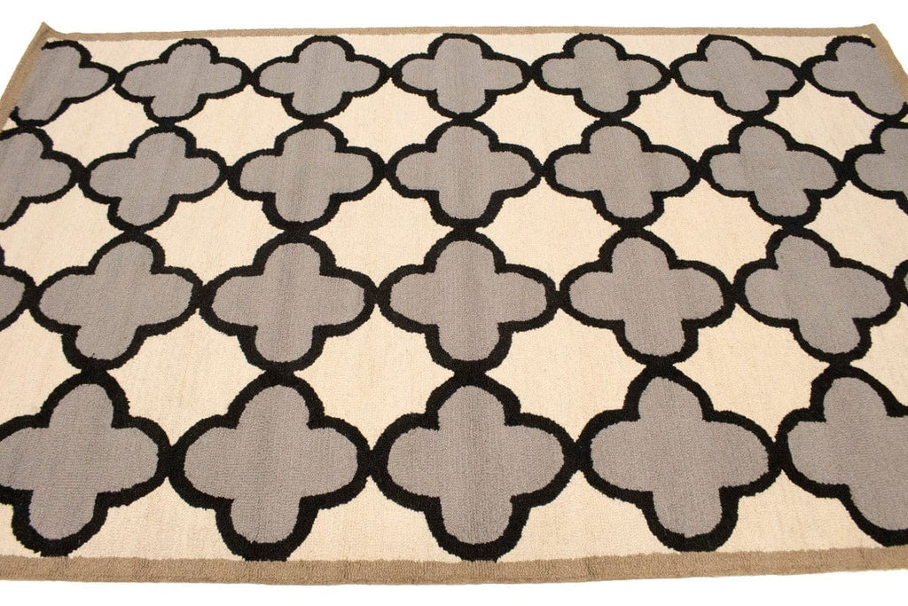 Multicolored Trellis 5X8 Hand-Tufted Modern Rug