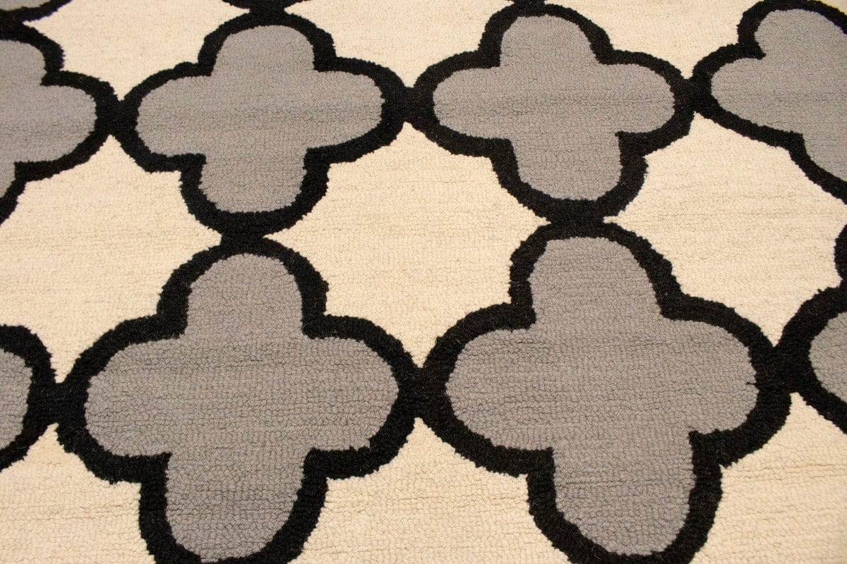 Multicolored Trellis 5X8 Hand-Tufted Modern Rug