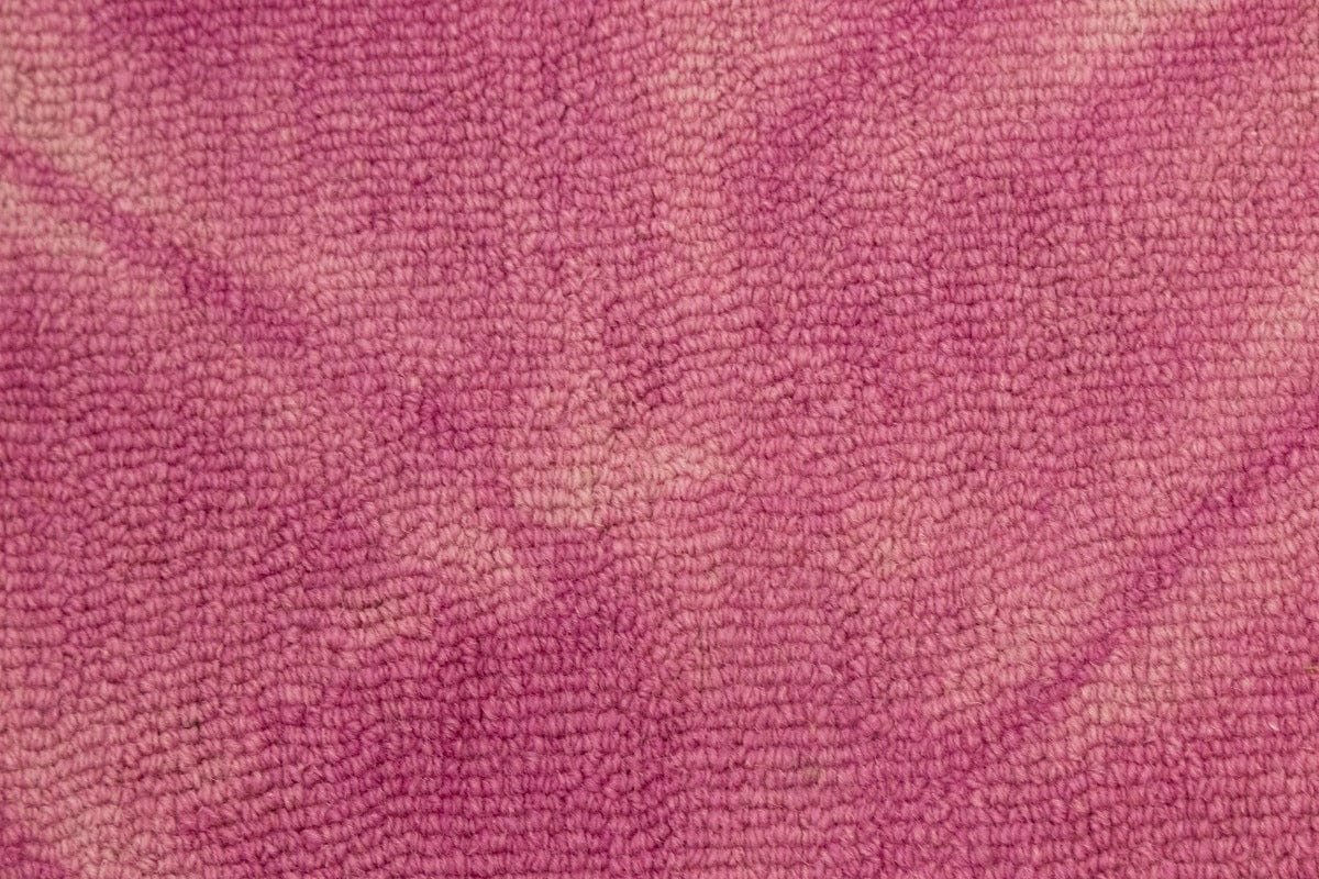 Hot Pink Tie-Dye 5X8 Hand-Tufted Modern Rug