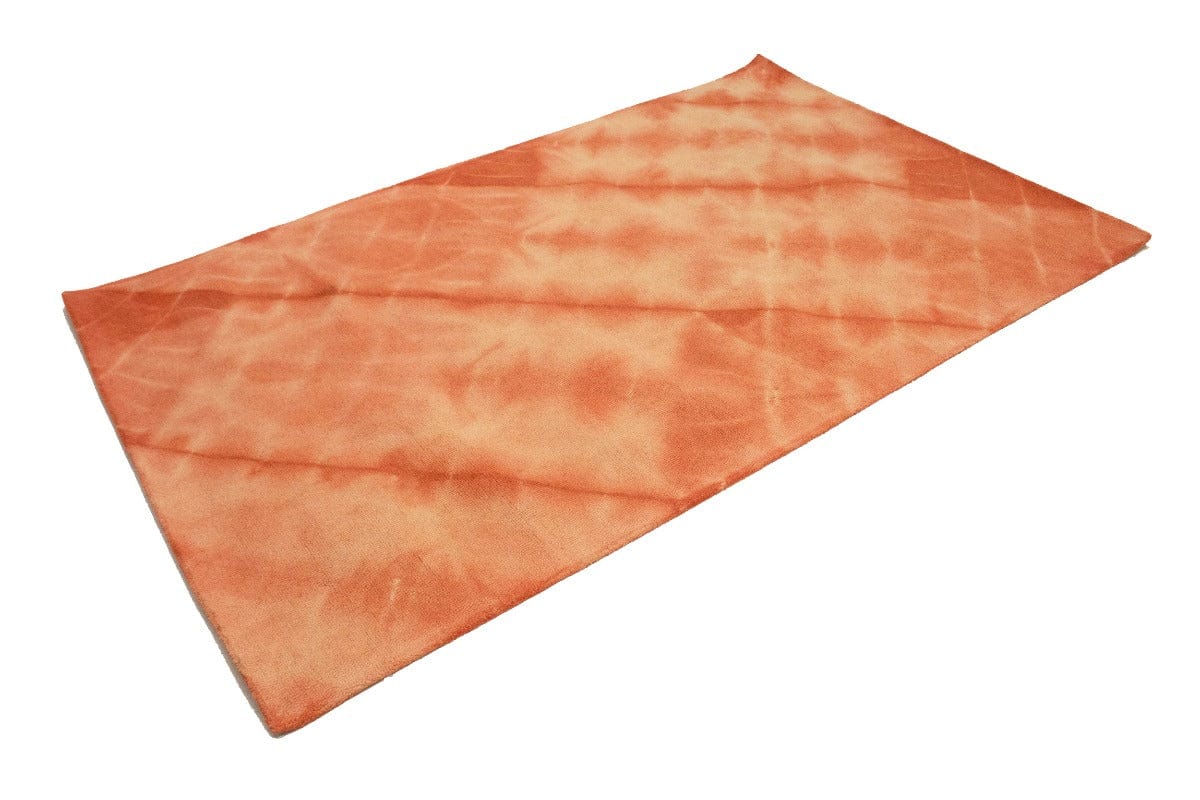 Coral Red Tie-Dye 5X8 Hand-Tufted Modern Rug