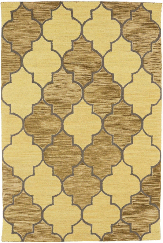 Multicolored Trellis 5X8 Hand-Tufted Modern Rug