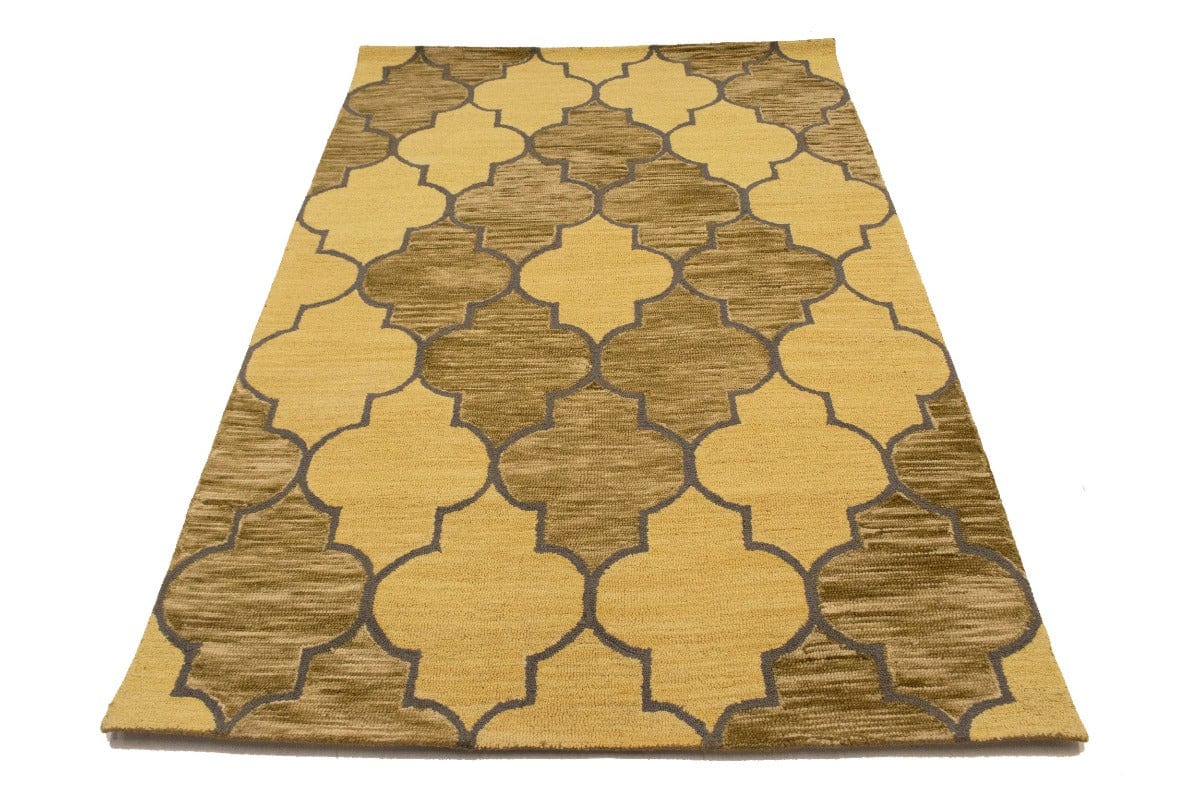 Multicolored Trellis 5X8 Hand-Tufted Modern Rug