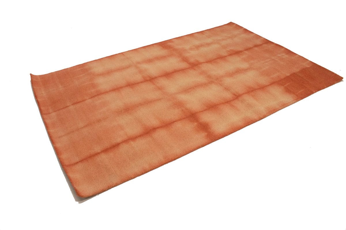 Coral Red Tie-Dye 5X8 Hand-Tufted Modern Rug