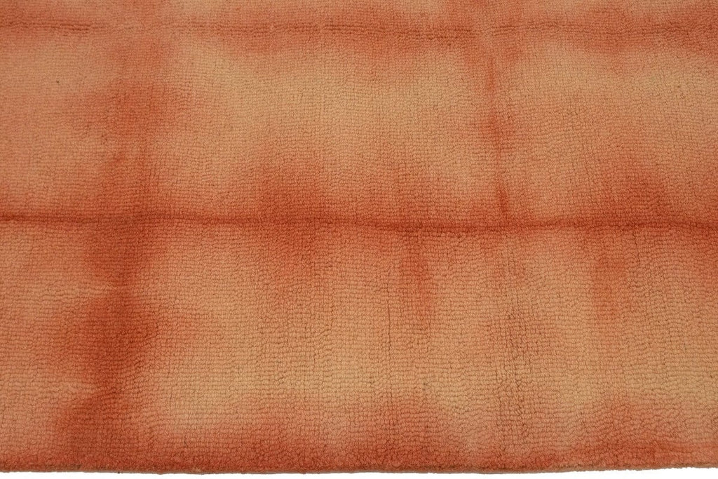 Coral Red Tie-Dye 5X8 Hand-Tufted Modern Rug