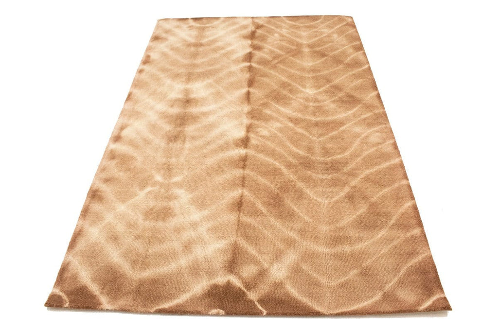 Brown Tie-Dye 5X8 Hand-Tufted Modern Rug