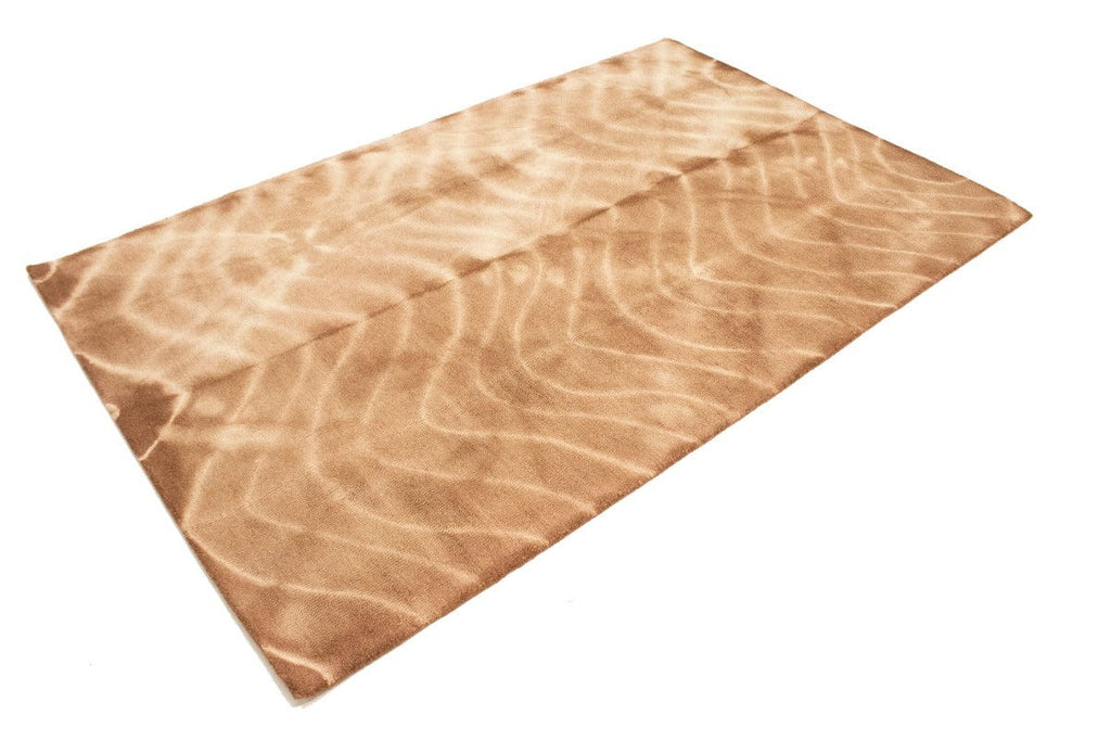 Brown Tie-Dye 5X8 Hand-Tufted Modern Rug