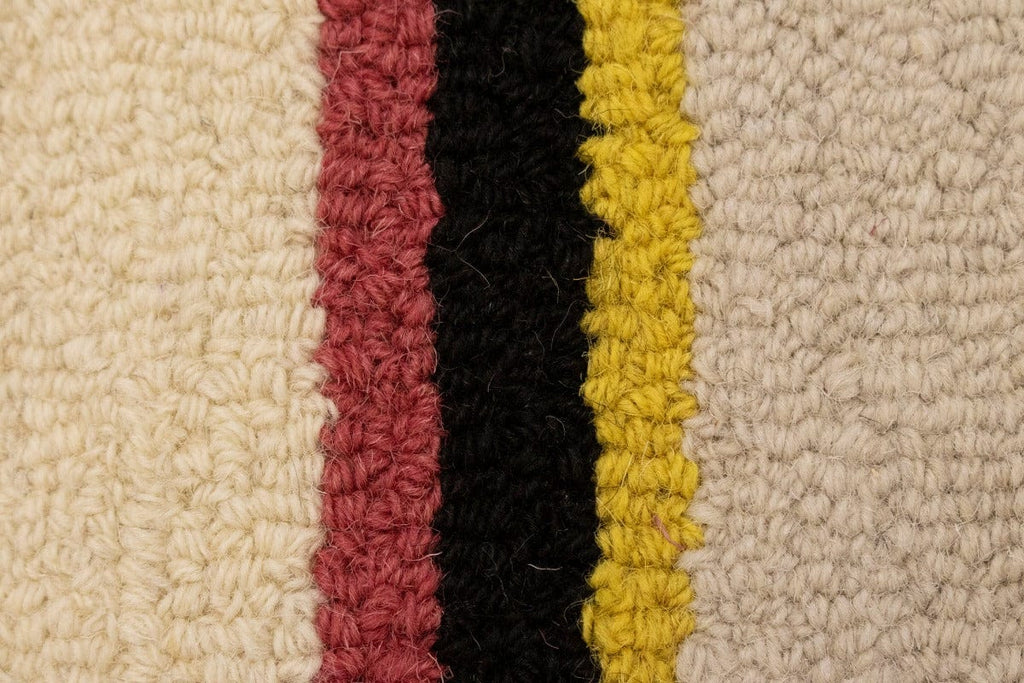 Multicolored Stripes 5X8 Hand-Tufted Modern Rug