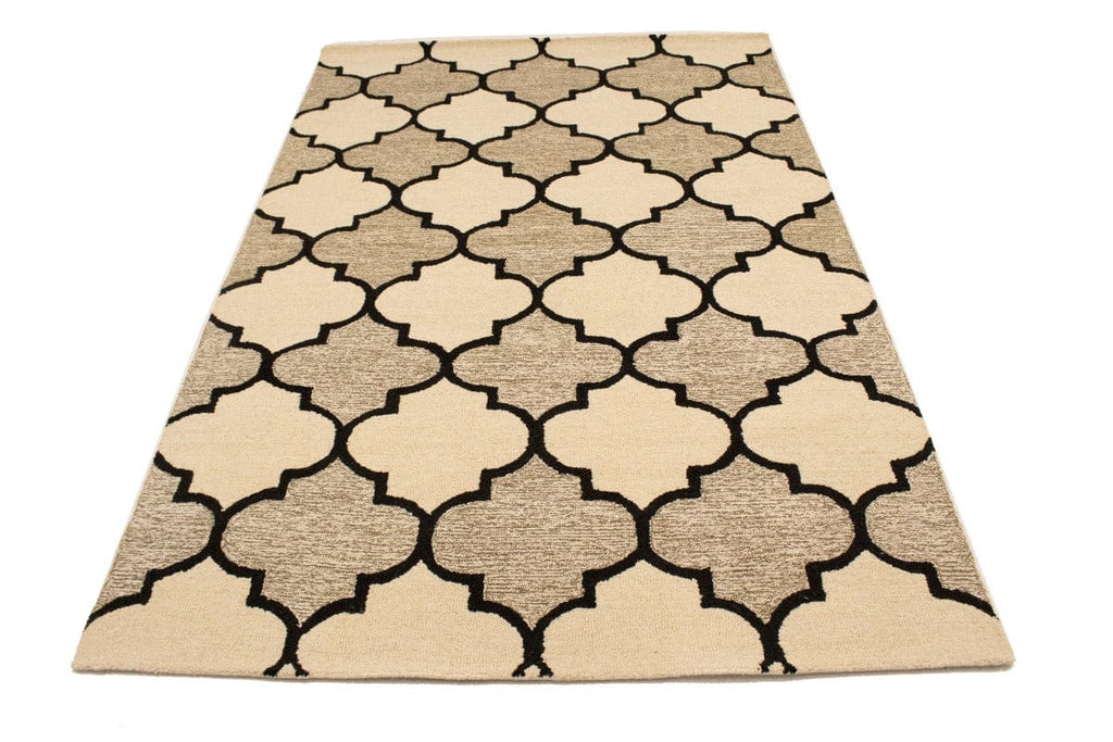 Multicolored Trellis 5X8 Hand-Tufted Modern Rug