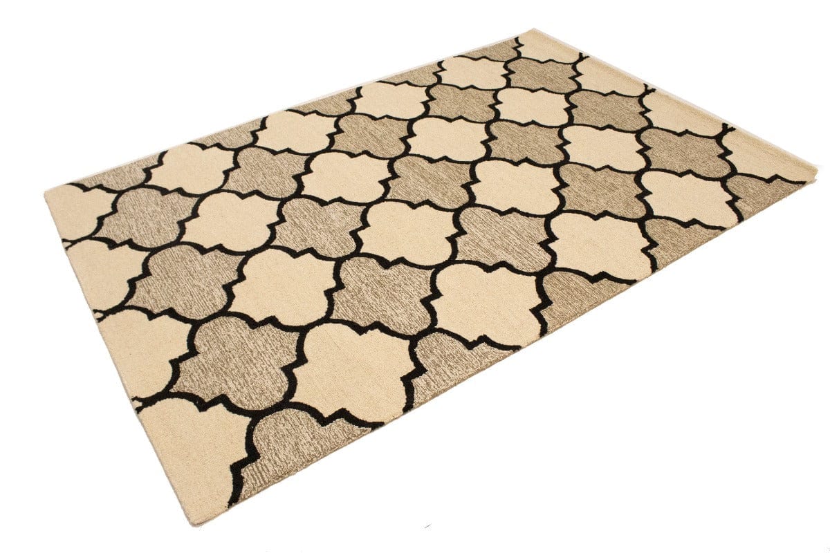 Multicolored Trellis 5X8 Hand-Tufted Modern Rug