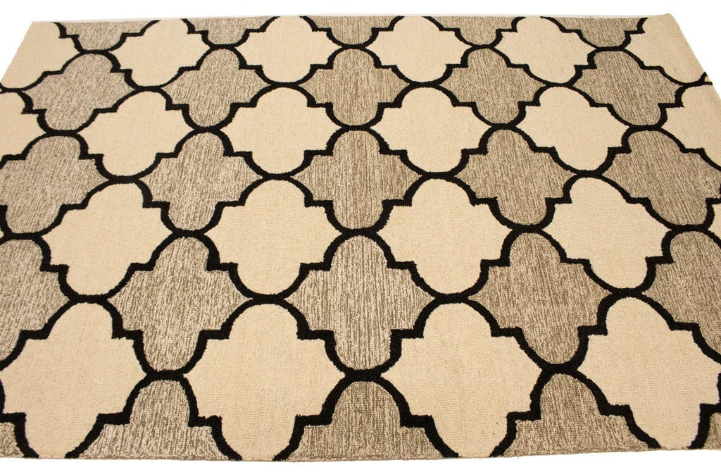 Multicolored Trellis 5X8 Hand-Tufted Modern Rug