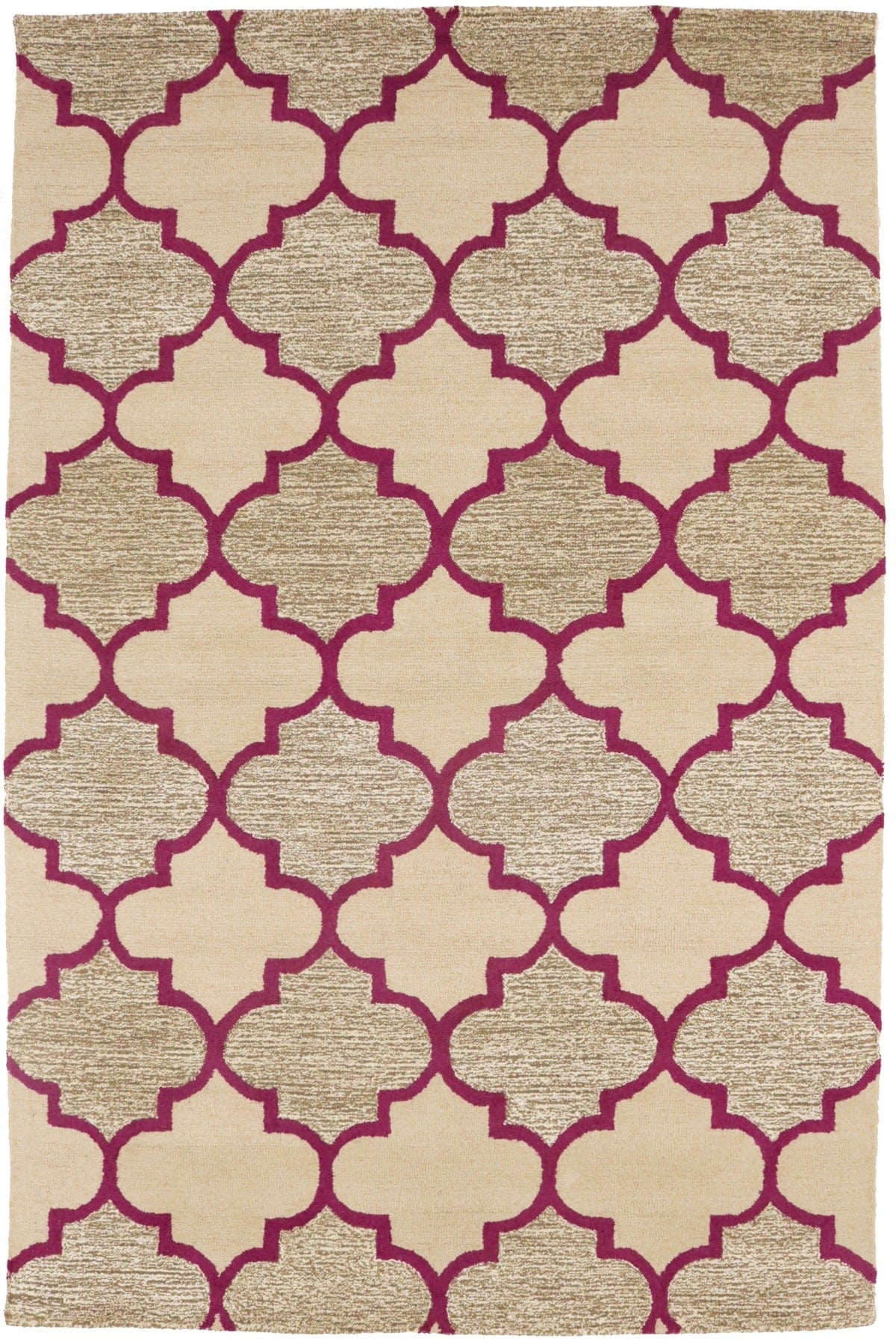 Multicolored Trellis 5X8 Hand-Tufted Modern Rug