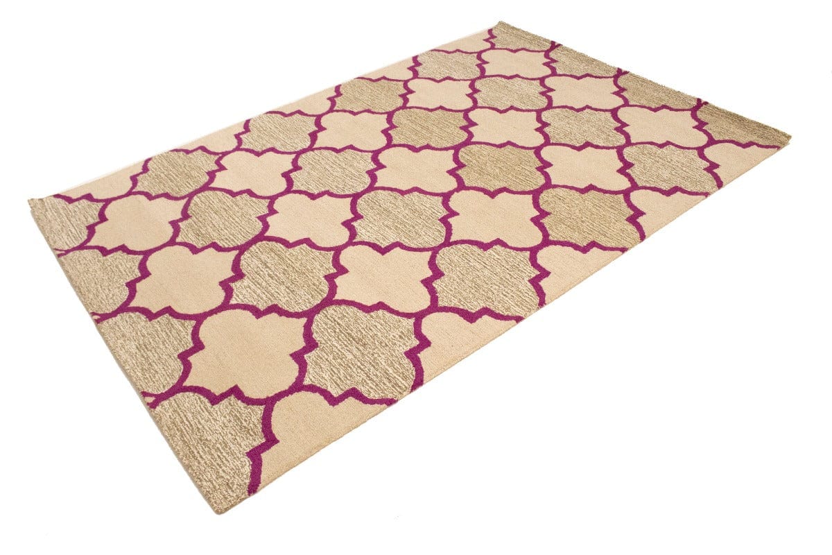 Multicolored Trellis 5X8 Hand-Tufted Modern Rug