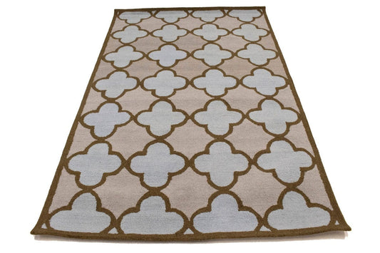 Multicolored Trellis 5X8 Hand-Tufted Modern Rug