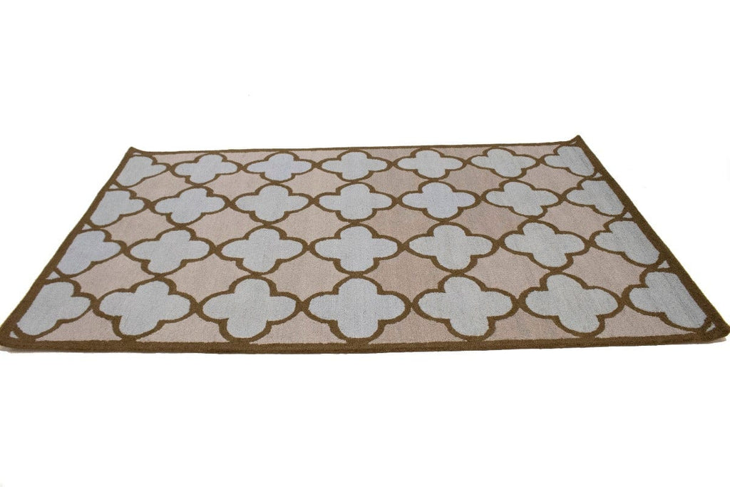 Multicolored Trellis 5X8 Hand-Tufted Modern Rug