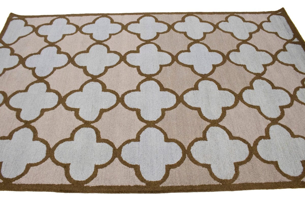 Multicolored Trellis 5X8 Hand-Tufted Modern Rug