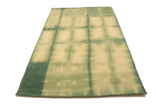 Green Tie-Dye 5X8 Hand-Tufted Modern Rug