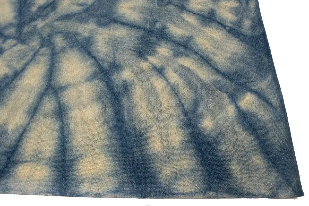 Navy Blue Tie-Dye 5X8 Hand-Tufted Modern Rug