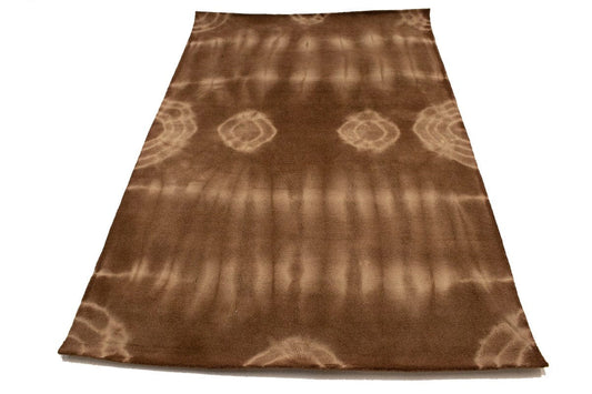 Brown Tie-Dye 5X8 Hand-Tufted Modern Rug