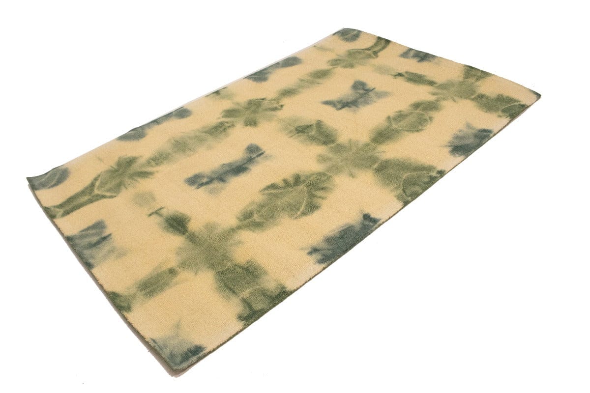 Green Tie-Dye 5X8 Hand-Tufted Modern Rug