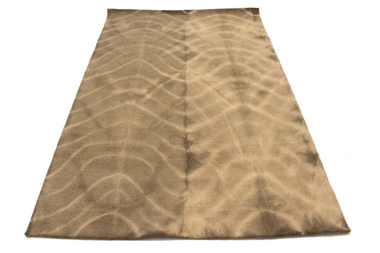 Brown Tie-Dye 5X8 Hand-Tufted Modern Rug