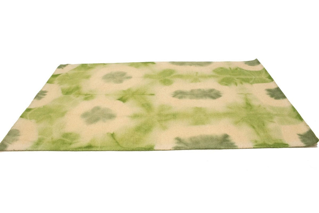 Green Tie-Dye 5X8 Hand-Tufted Modern Rug