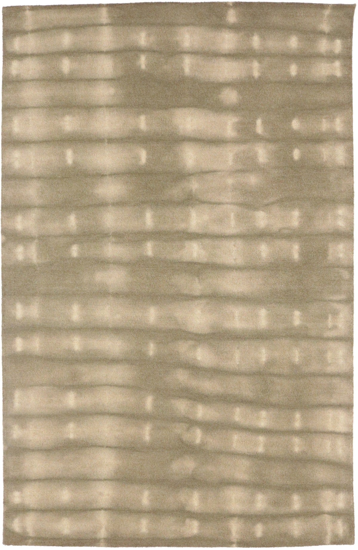 Beige/Khaki Tie-Dye 5X8 Hand-Tufted Modern Rug