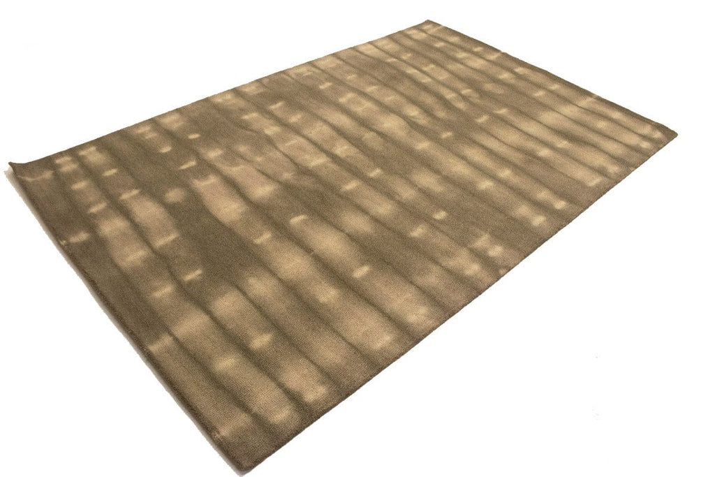 Beige/Khaki Tie-Dye 5X8 Hand-Tufted Modern Rug