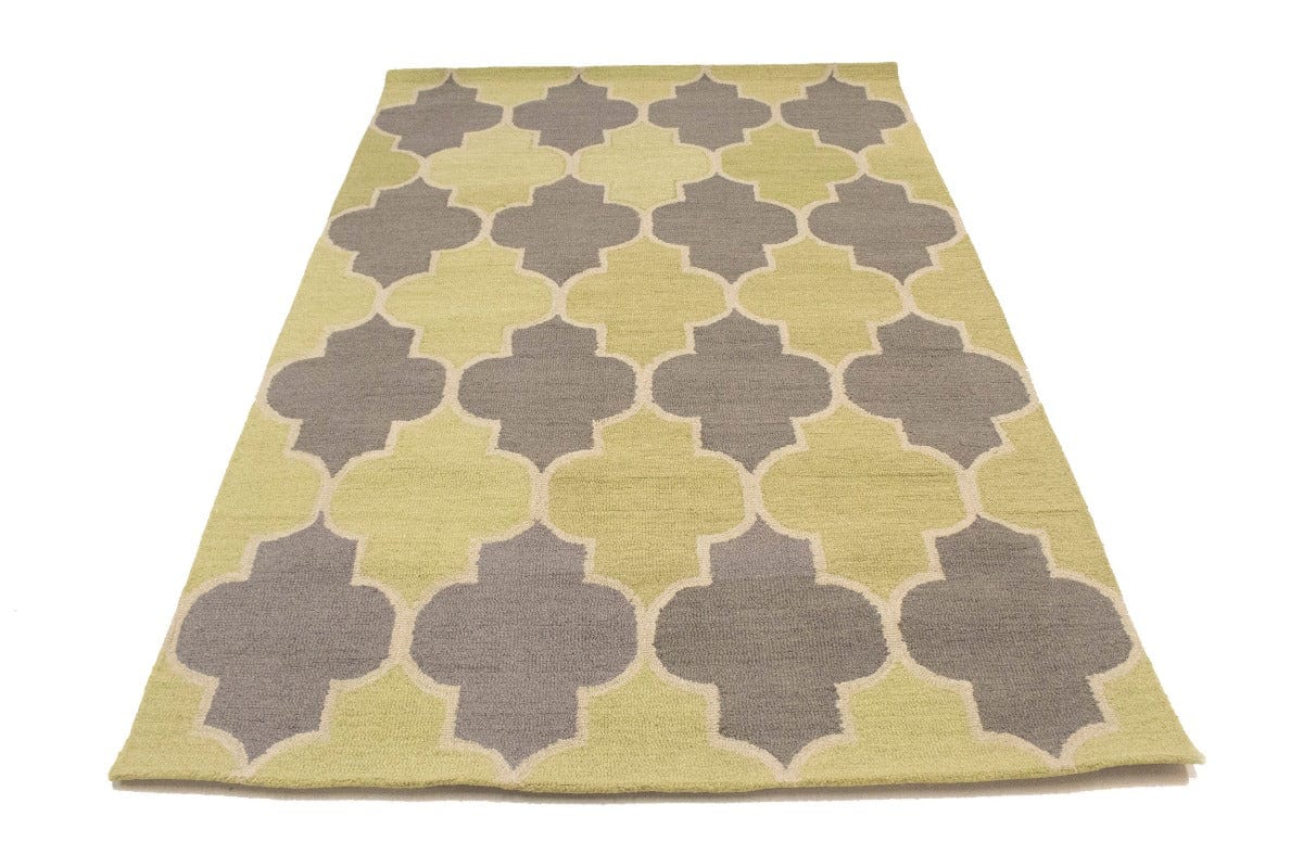 Multicolored Trellis 5X8 Hand-Tufted Modern Rug