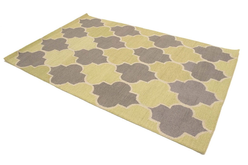 Multicolored Trellis 5X8 Hand-Tufted Modern Rug