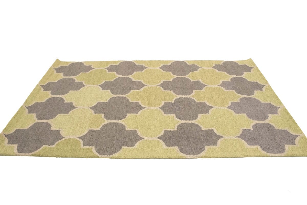 Multicolored Trellis 5X8 Hand-Tufted Modern Rug