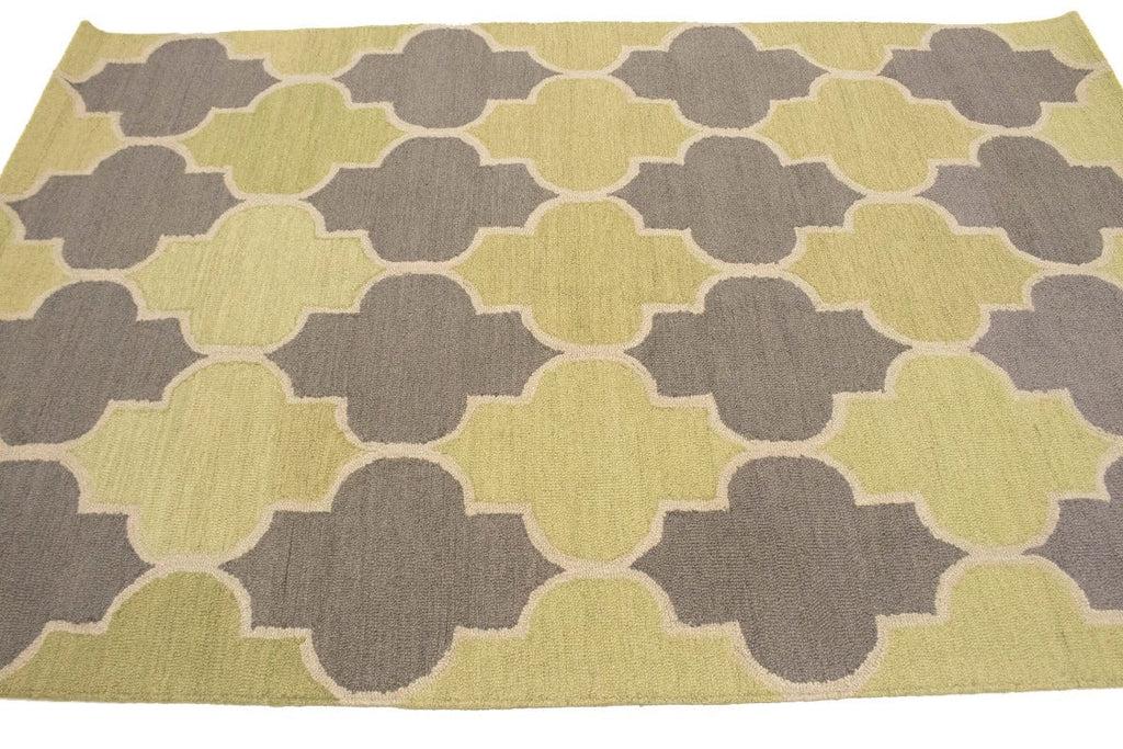 Multicolored Trellis 5X8 Hand-Tufted Modern Rug