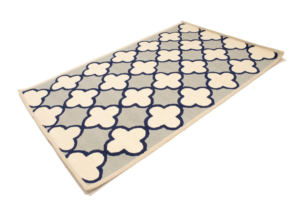 Multicolored Trellis 5X8 Hand-Tufted Modern Rug