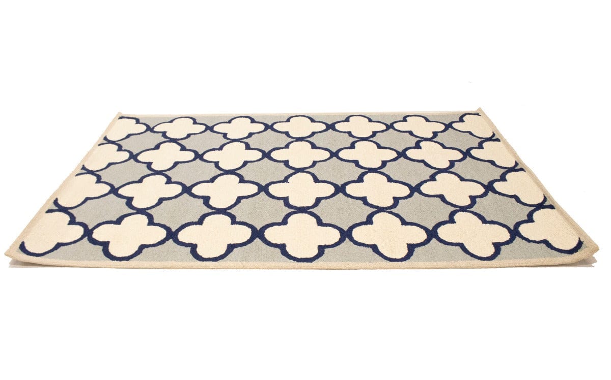 Multicolored Trellis 5X8 Hand-Tufted Modern Rug