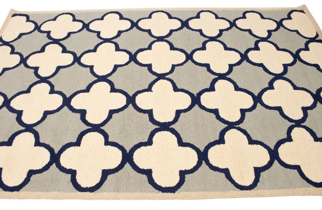 Multicolored Trellis 5X8 Hand-Tufted Modern Rug