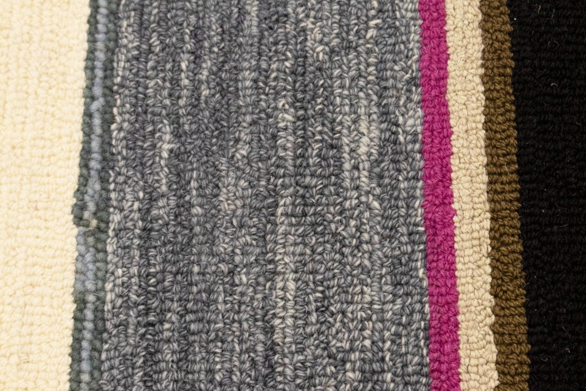 Multicolored Stripes 5X8 Hand-Tufted Modern Rug